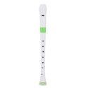 Flauta Nuvo Recorder Digitación Barroca N-310RDGRB Blanca/Verde