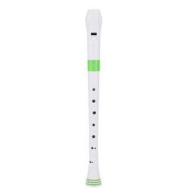 Flauta Nuvo Recorder Digitación Barroca N-310RDGRB Blanca/Verde