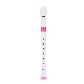 Flauta Nuvo Recorder Digitación Barroca N-310RDPKB Blanca/Rosa