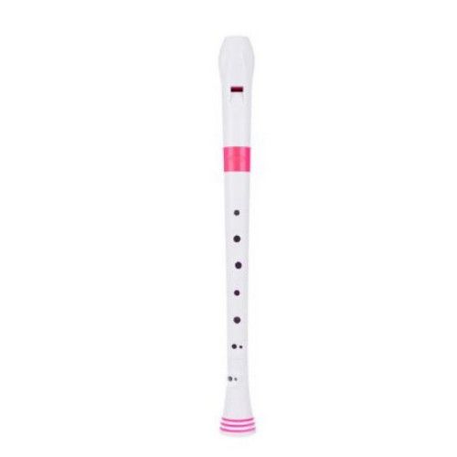 Flauta Nuvo Recorder Digitación Barroca N-310RDPKB Blanca/Rosa