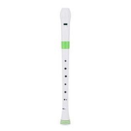 Flauta Nuvo Recorder Digitación Alemana N-310RDGRG Blanca/Verde