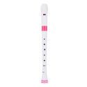 Flauta Nuvo Recorder Digitación Alemana N-310RDPKG Blanca/Rosa