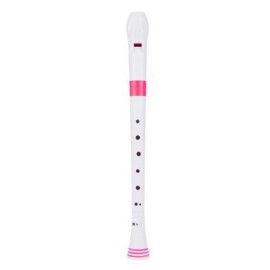 Flauta Nuvo Recorder Digitación Alemana N-310RDPKG Blanca/Rosa