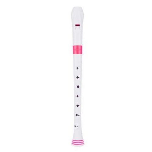 Flauta Nuvo Recorder Digitación Alemana N-310RDPKG Blanca/Rosa