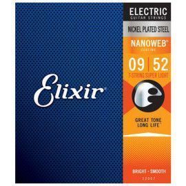 Juego 7 Cuerdas Guitarra Eléctrica Elixir Nanoweb 12007 (009-052)
