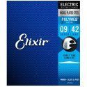 Juego Cuerdas Guitarra Eléctrica Elixir Polyweb 12000 (009-042)
