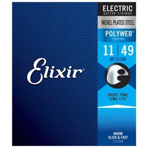 Juego Cuerdas Guitarra Eléctrica Elixir Polyweb 12100 (011-049)