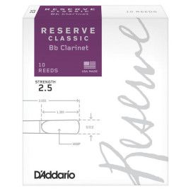 Caja 10 Cañas Clarinete Organic Reserve Classic by D'Addario 2½