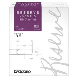 Caja 10 Cañas Clarinete Organic Reserve Classic by D'Addario 3½