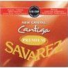 Juego Savarez New Crystal Cantiga Premium Roja Clasica 510-CRP