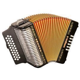 Acordeón Hohner A-56211-GCF Corona II Lacado Negro