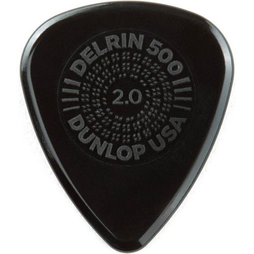 Bolsa 12 Púas Dunlop 450P-200 Prime Grip Delrin 500 2.00mm