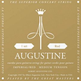Juego Cuerdas Guitarra Clásica Augustine Imperial Roja