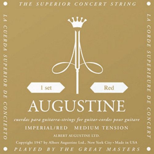 Juego Cuerdas Guitarra Clásica Augustine Imperial Roja