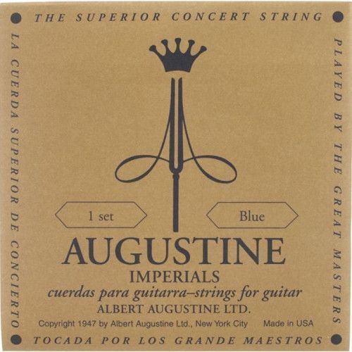 Juego Cuerdas Guitarra Clásica Augustine Imperial Azul