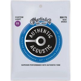 Juego Cuerdas Guitarra Acústica Martin MA-175 Bronce 80/20 011-052