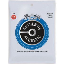 Juego Cuerdas Guitarra Acústica Martin MA-140 Bronce 80/20 012-054