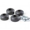 Juego 4 Patas Pedal Dunlop Con Tornillos ECB-151