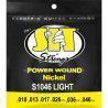 Juego Cuerdas Guitarra Eléctrica SIT Powerwound S1046 010-046