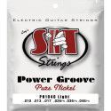 Juego Cuerdas Guitarra Eléctrica SIT Power Groove PN1046 010-046
