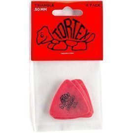 Bolsa 6 Púas Dunlop Tortex Triangle 431P-050 0.50mm Picker
