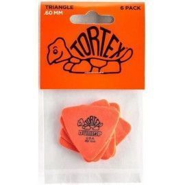 Bolsa 6 Púas Dunlop 431P-060 Tortex Triangle 0.60mm Pickers