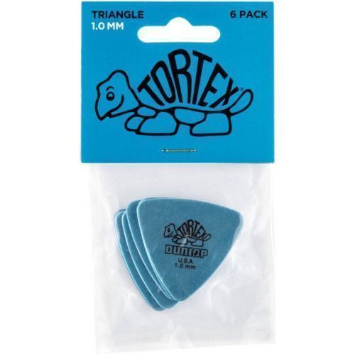 Bolsa 6 Púas Dunlop 431P-100 Tortex Triangle 1.00mm Pickers