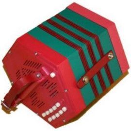 Concertina Stagi PL4-2 Plástico Roja