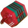 Concertina Stagi PL4-2 Plástico Roja