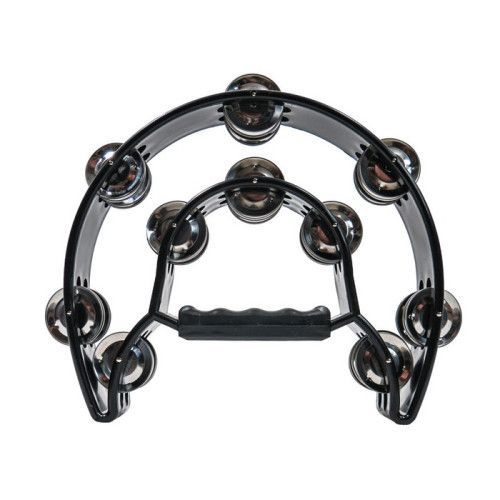 Pandereta Media Luna Doble Bocheli TAM-20BK Negra
