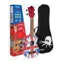 Ukelele Soprano Octopus UK-205UJR Union Jack Roja