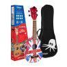 Ukelele Soprano Octopus UK-205UJR Union Jack Roja