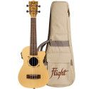 Ukelele Concert Flight DUC-328CEQ Designer Electroacustico Abeto/Zebr