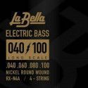 Juego La Bella Bajo RX Series Nickel RX-N4A (040-100)