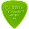 Púa Gravity Classic Standard 1.5mm Mate Verde GCLS15M