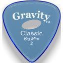 Púa Gravity Classic Big Mini 2.0mm Pulida Elipse Azul GCLB2PE