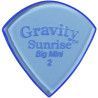 Púa Gravity Sunrise Big Mini 2.0mm Pulida Azul GSUB2P