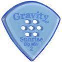 Púa Gravity Sunrise Big Mini 2.0mm Pulida Multi-Hole Azul GSUB2PM