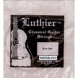 Cuerda 3ª Luthier Blanca Clásica LU-W3-30