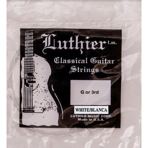Cuerda 3ª Luthier Blanca Clásica LU-W3-30