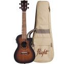 Ukelele Concert Flight DUC-380CEQ Gemstone Electroacustico Amber