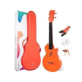 Ukelele Enya Nova-UE/OR Electrificado Naranja