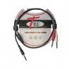 Cable Jack Stereo-2 Jack Mono TCM TJJS-1 1 metro