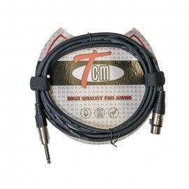 Cable XLRH-Jack TCM TCJ-3 3 Metros