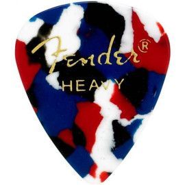 Pack 12 Púas Fender 198-0351-950 Confetti Heavy