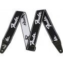 Correa Fender 099-0642-074 Weighless Running Logo Negra/Blanca 2"