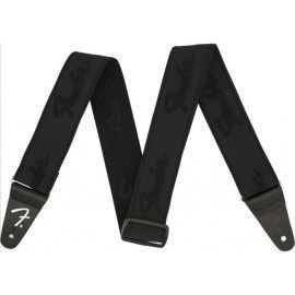 Correa Fender 099-0642-076 Weighless Running Logo Negra/Negra 2"
