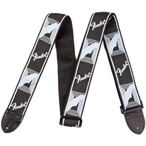 Correa Fender 099-0681-543 Monogrammed Negra/Gris Claro/Gris Oscuro 2"