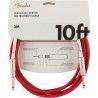 Cable Jack Fender 099-0510-010 Original Series Rojo 3 metros
