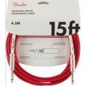 Cable Jack Fender 099-0515-010 Original Series Rojo 4,5m